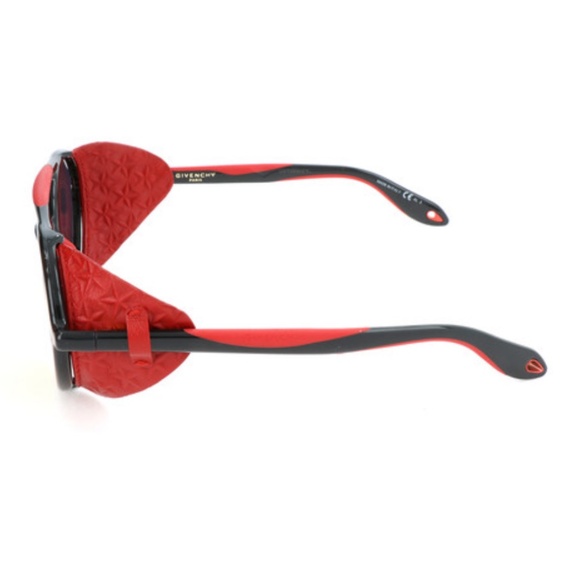 Givenchy Unixex Black and Red Sunglasses 👜 - Picture 3 of 4